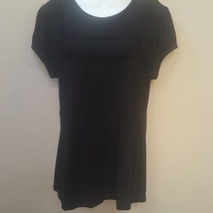 INC Black Capped Sleeved Top